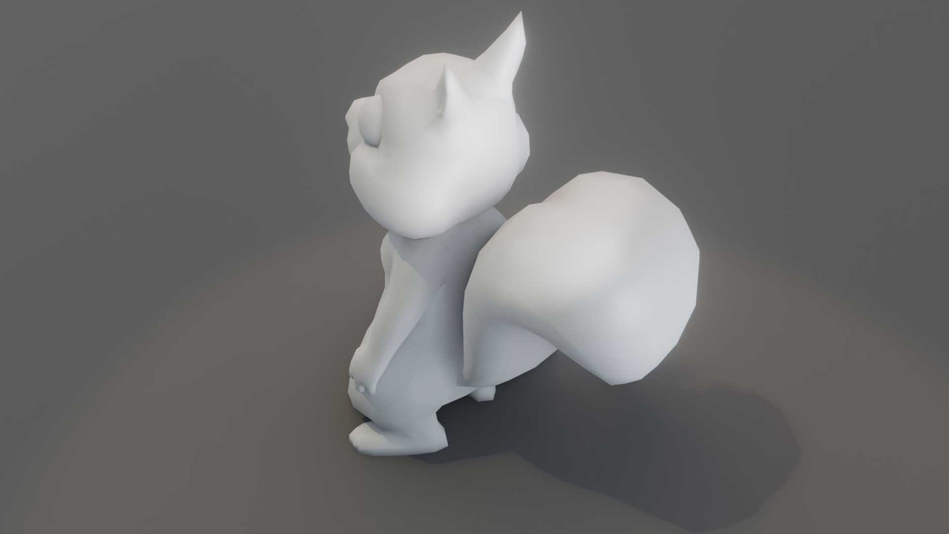 Cartoon Squirrel Animated And Rigged Base Mesh 3D - TurboSquid 2083723