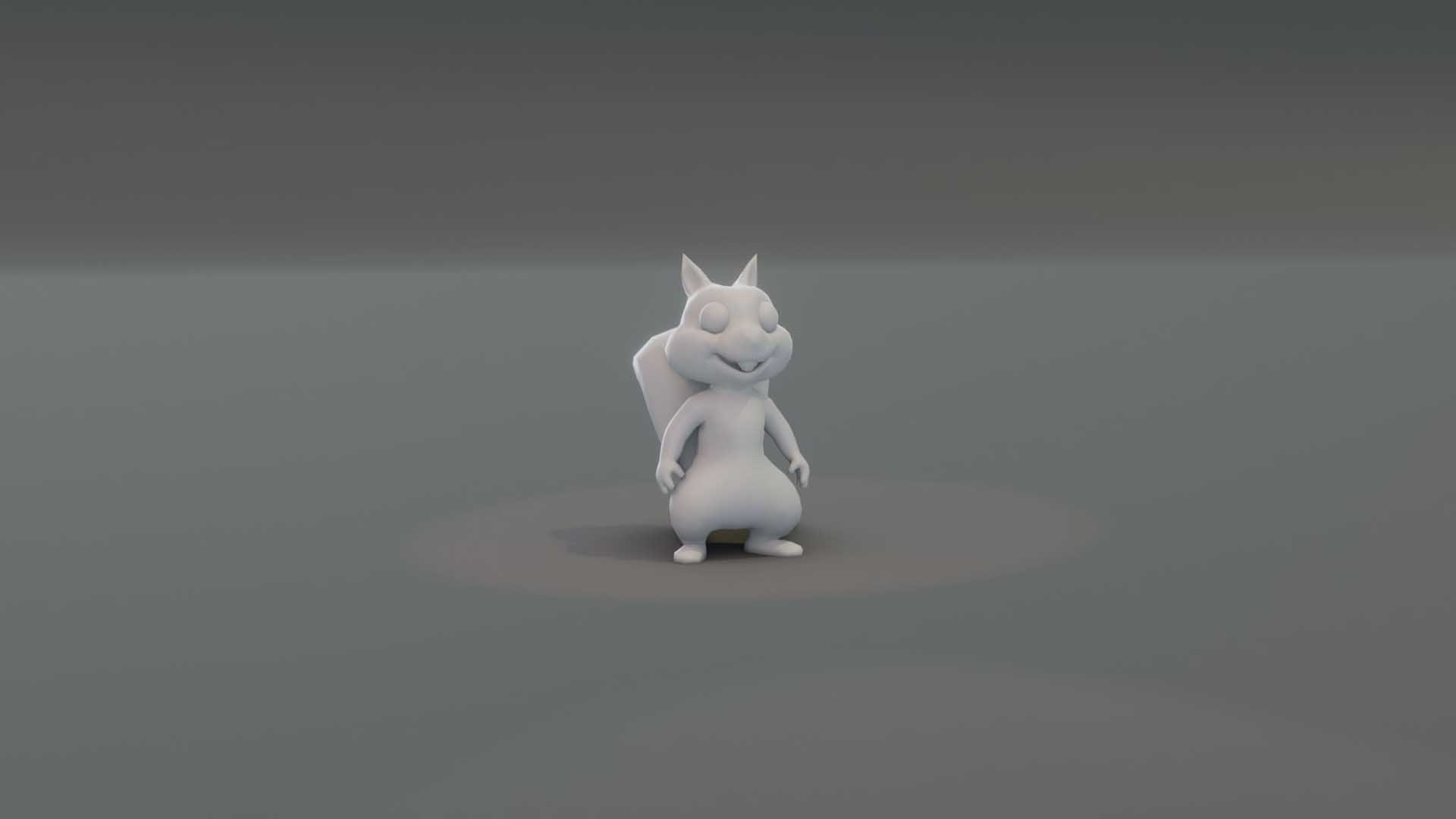 Cartoon Squirrel Animated And Rigged Base Mesh 3D - TurboSquid 2083723