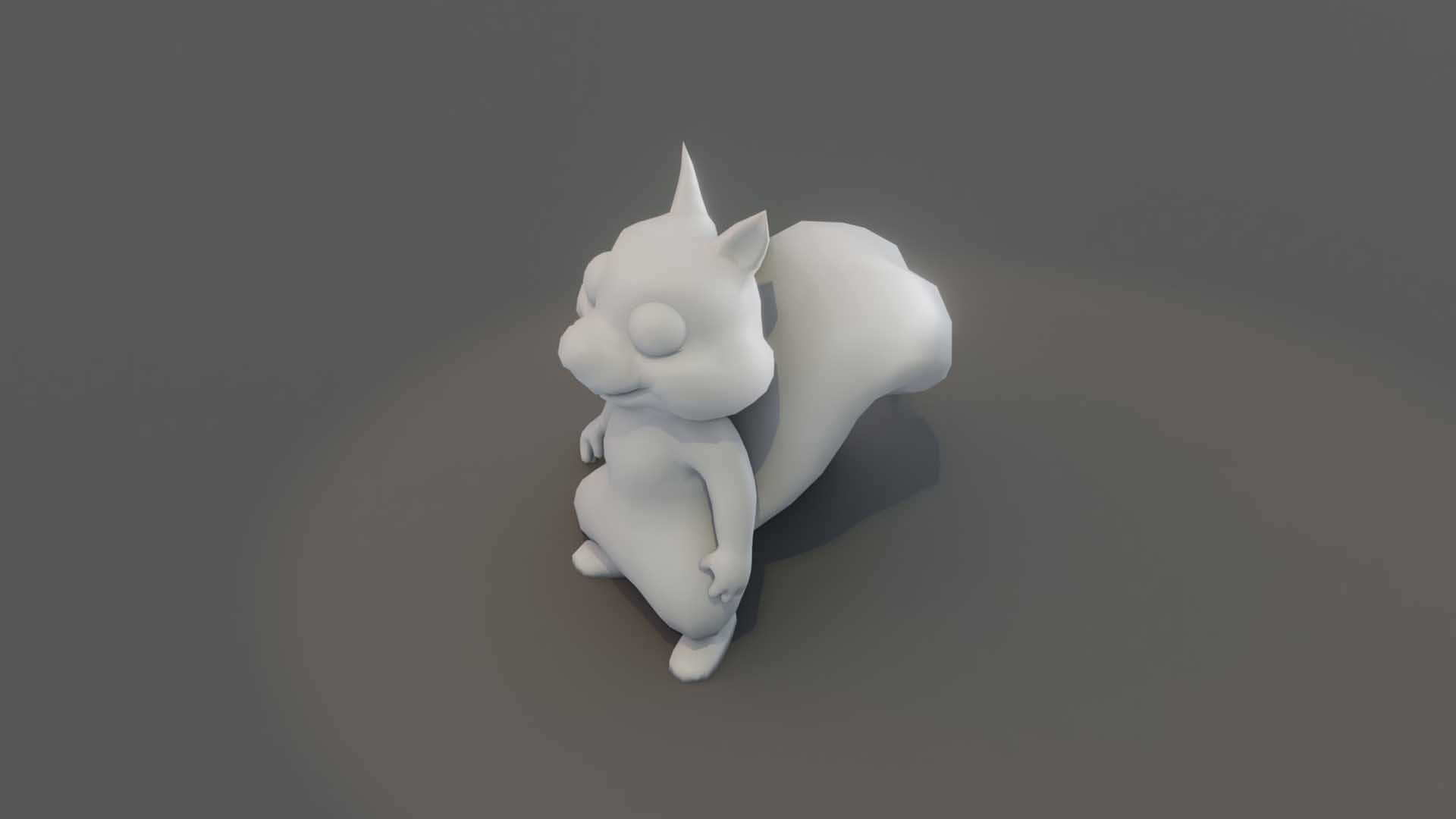 Cartoon Squirrel Animated And Rigged Base Mesh 3D - TurboSquid 2083723