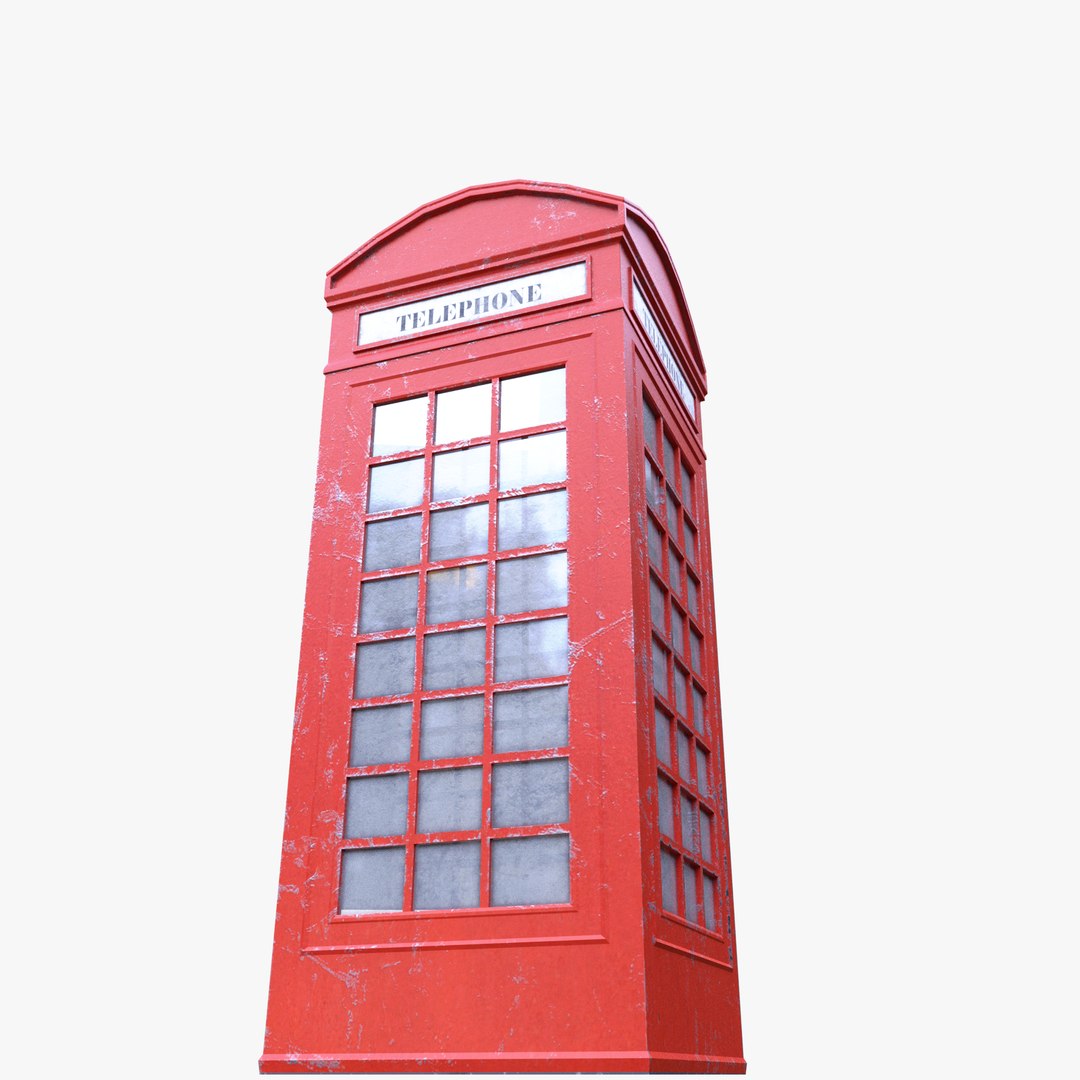 3D Telephone Box Phone Model - TurboSquid 1395235
