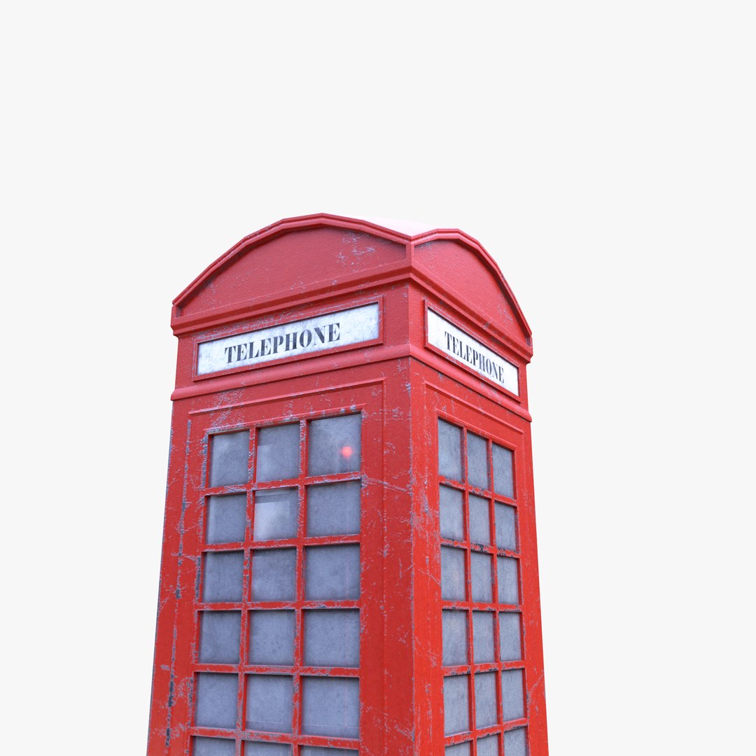 3D Telephone Box Phone Model - TurboSquid 1395235