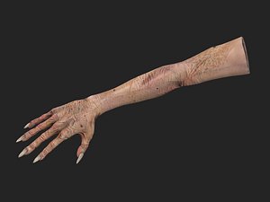 3D hand old man model