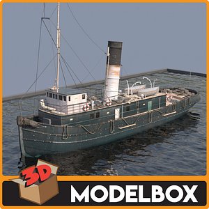 tugboat boat vessel 3D model