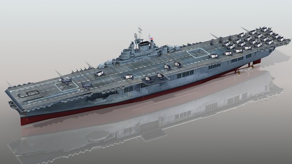 3D uss lexington cv-16 cv - TurboSquid 1489987