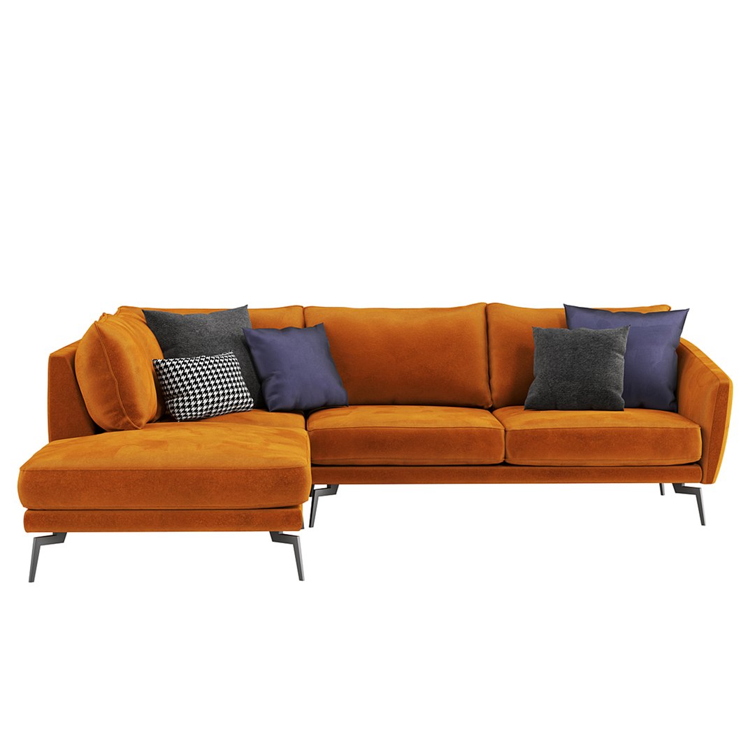 3D model Bellus Coral sofa TurboSquid 2020433