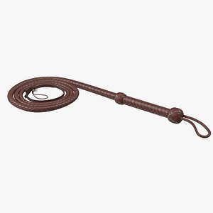 Cowboy Whip Brown Rigged for Cinema 4D model