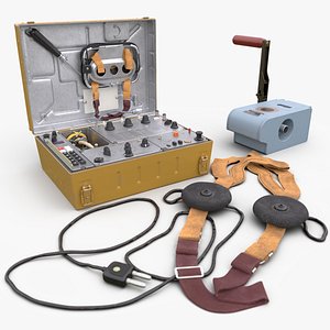 R-394K Strizh Encrypted Field Radio Set 3D model