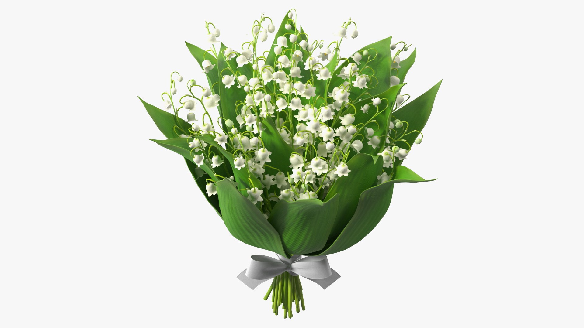 Lily of the Valley Bouquet Big 3D model preview