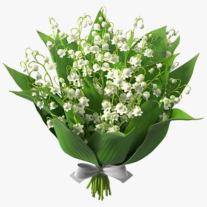 Lily of the Valley Bouquet Big 3D model