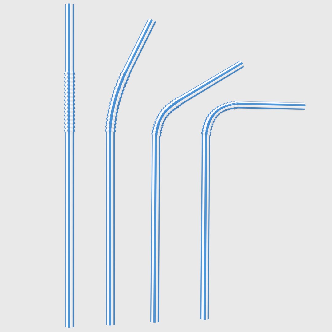3D plastic drinking straws model https://p.turbosquid.com/ts-thumb/8M/HdWdn3/nuZxzwRm/01/png/1563675744/1920x1080/fit_q87/9e4450ff66e19337da4ffa4ec564e2be1a2c4b68/01.jpg