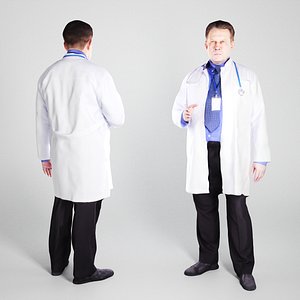 adult medical doctor 3D model