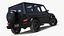 Gelandewagen Mercedes-Benz AMG 63 Black Rigged for Cinema 4D