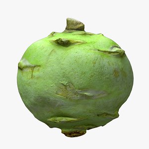 Kohlrabi Low Poly model