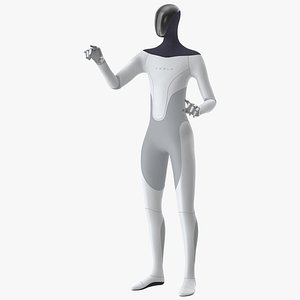 Tesla Bot Pointing Pose 3D model