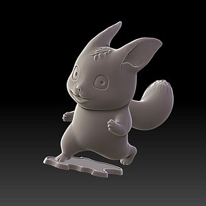 Cartoon Squirrel - Miniature Sculpture 3D Print