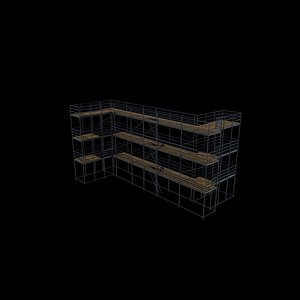 3D model scaffold tower 03 3D model