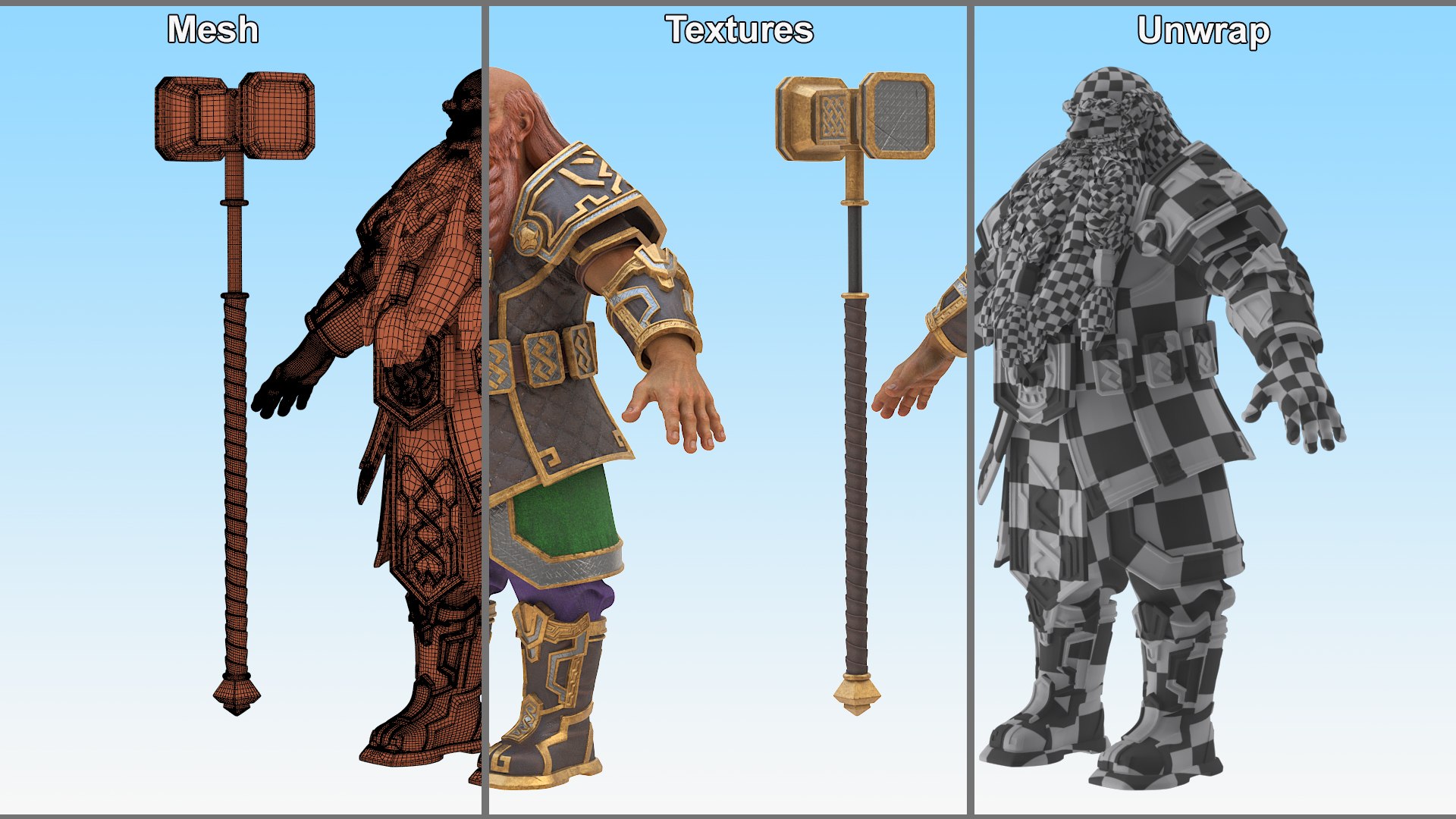 Dwarf Warrior with Hammer Rigged 3D model https://p.turbosquid.com/ts-thumb/8M/cytHqE/Mf/dwarf_warrior_with_hammer_rigged_018/jpg/1744302613/1920x1080/fit_q87/74945aeda31651f077fad47e90f109656745ce47/dwarf_warrior_with_hammer_rigged_018.jpg
