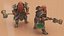 Dwarf Warrior with Hammer Rigged 3D model