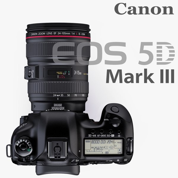 Delgado compensar Conexión modelo 3d Canon EOS 5D Mark III Kit - TurboSquid 742102