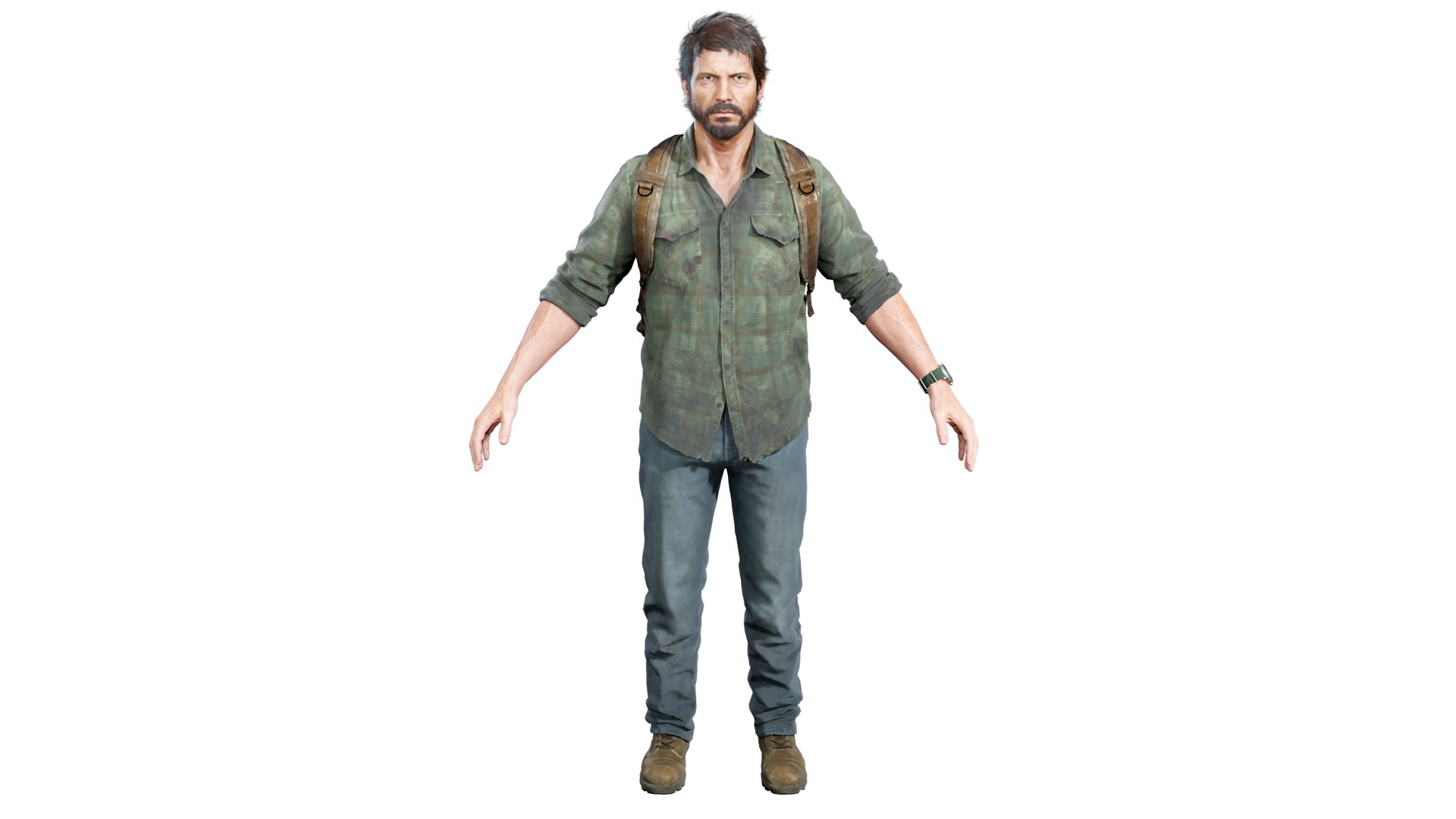 Joel The Last Of Us 3d Model Turbosquid 2034607
