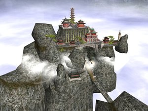 3dsmax chinese mountain