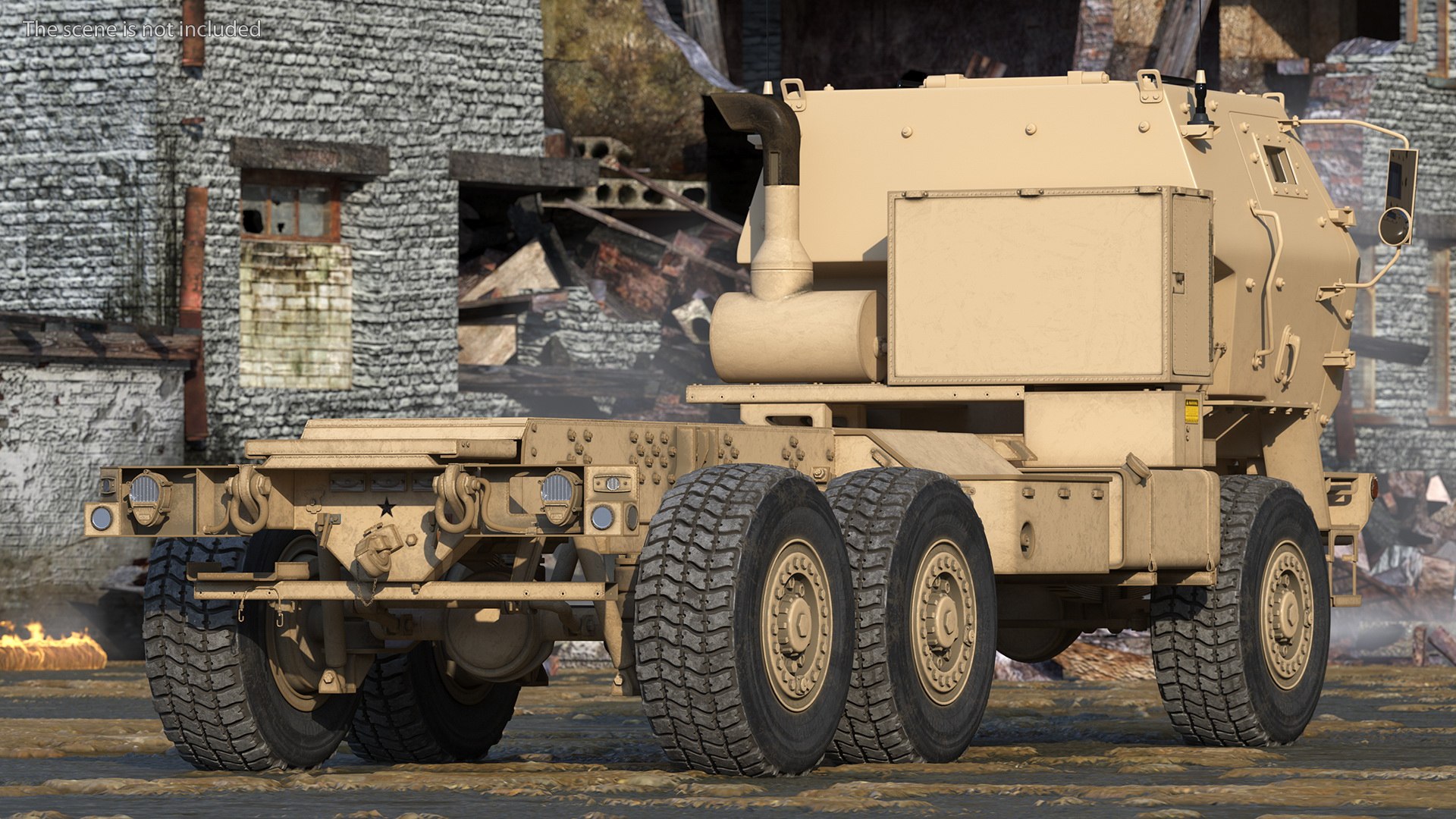 Medium Tactical Vehicle FMTV 5 Ton 6x6 Truck Chassis 3D Model ...