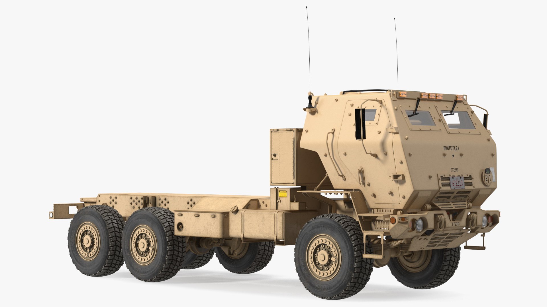 Medium Tactical Vehicle FMTV 5 Ton 6x6 Truck Chassis 3D model preview