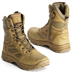 Tactical Military Hiking Boots Hyper-Realistic 3D Scan 3D model