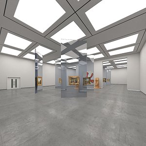 White Gallery 11 3D model