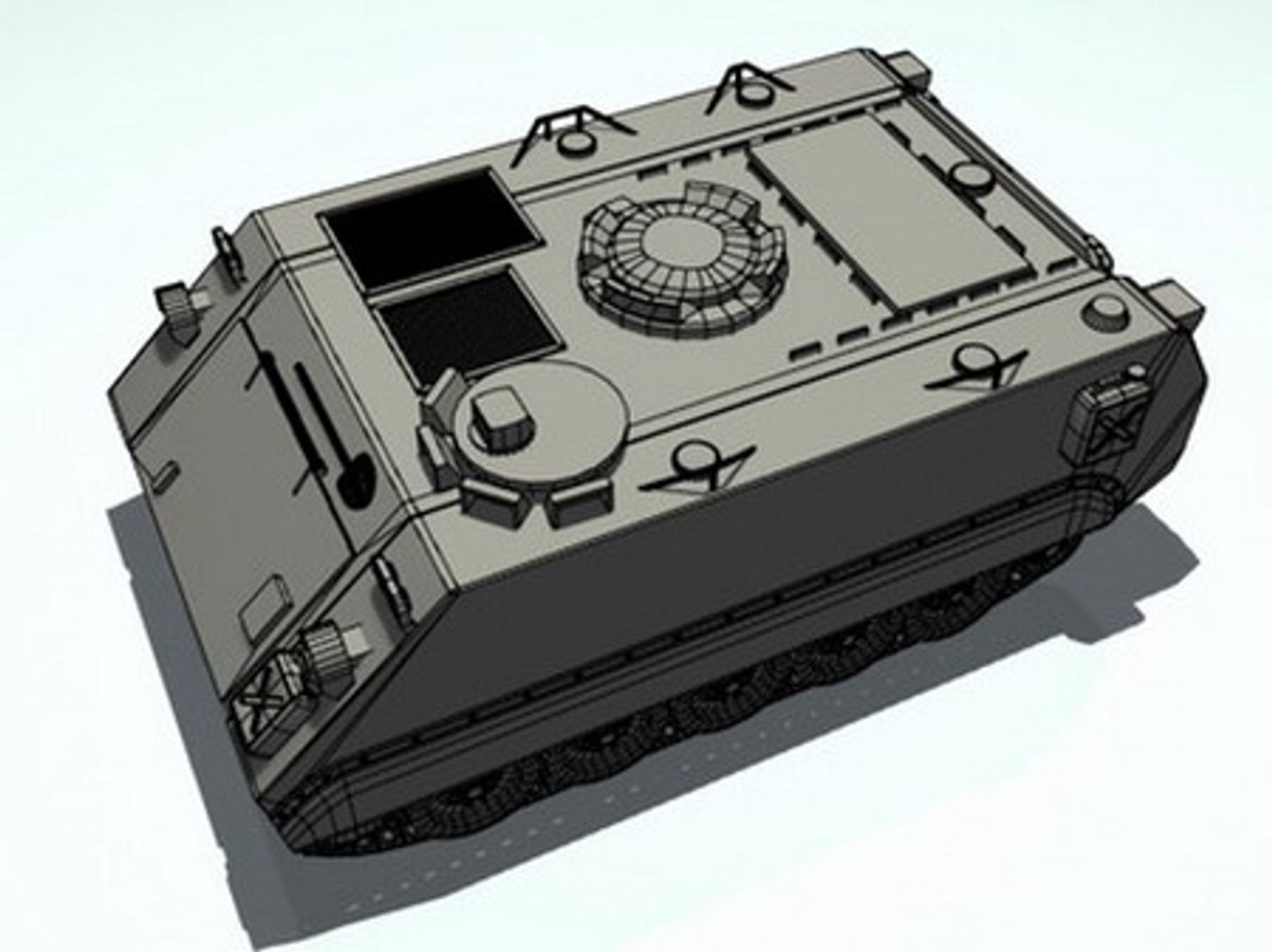 M113 Tank 3d Model