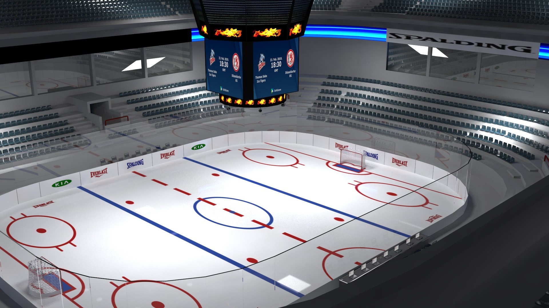 3D model ice hockey stadium