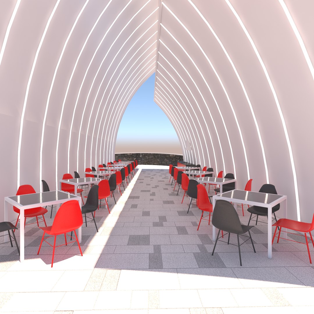 3D Model Concept Cafe - TurboSquid 2100549