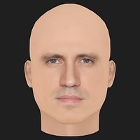 Low Poly Edgar Ramirez Head
