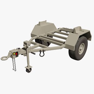 military kasel m116a2 trailer 3d model