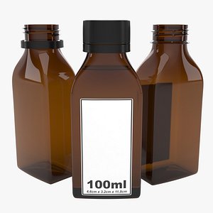 bottle 100ml type11 3D model