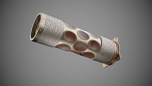 Warhead of an iranian Shahed-136 Kamikaze Drone Geranium-2 Low-poly 3D model
