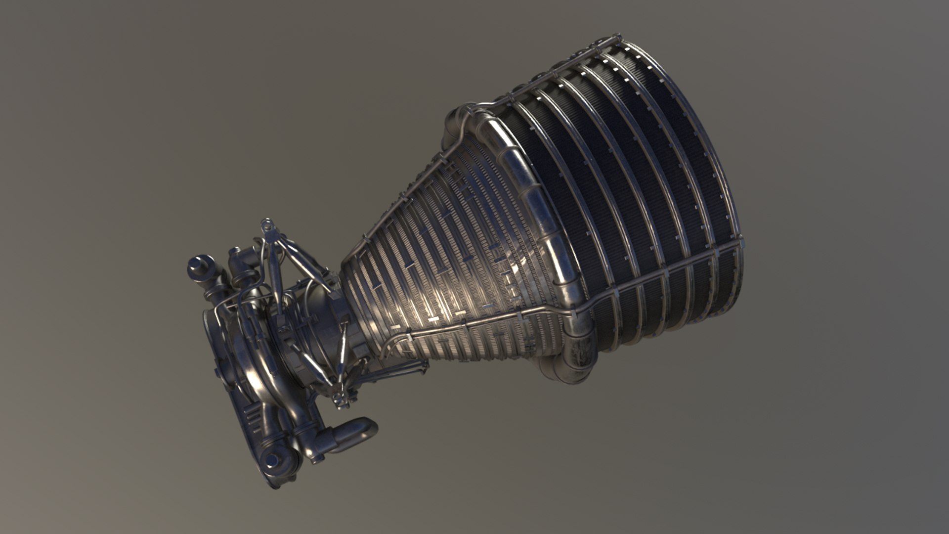 Rocket Engine - Rocketdyne F1 Model - TurboSquid 1956890