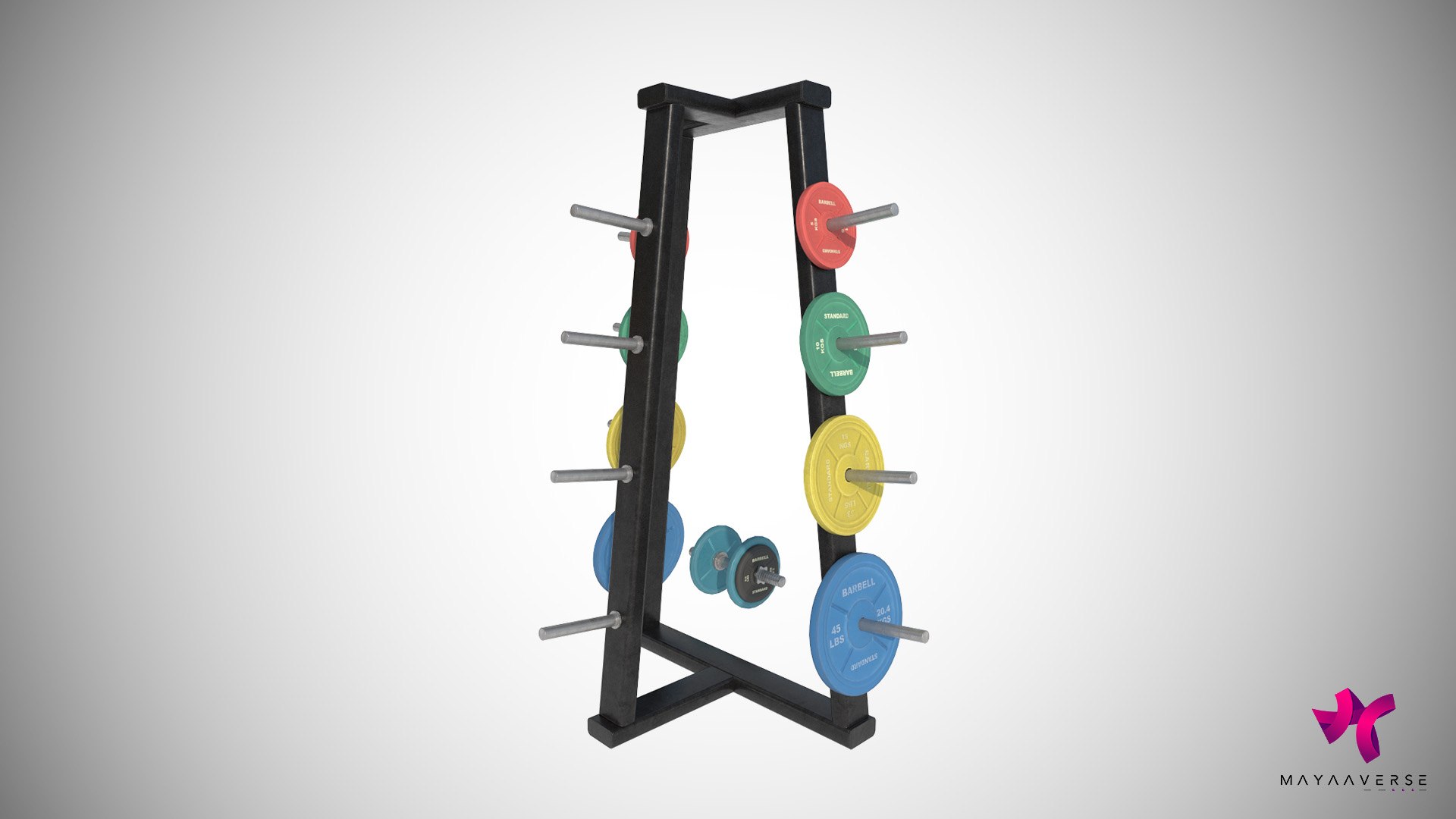 3D Model BarbellRack - TurboSquid 2386064