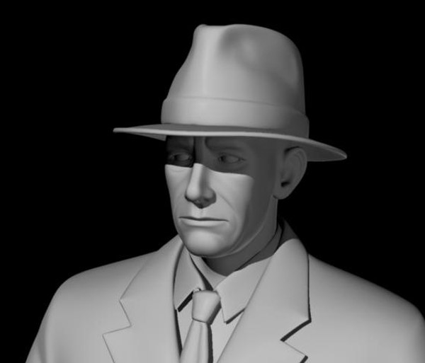 male character 3d obj