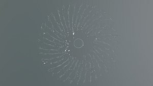 Rotating liquid product free water spray visual abc