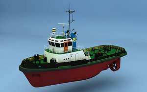 3d model harbour tug smit ierland