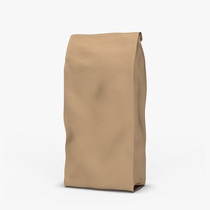 brown bag 3d obj