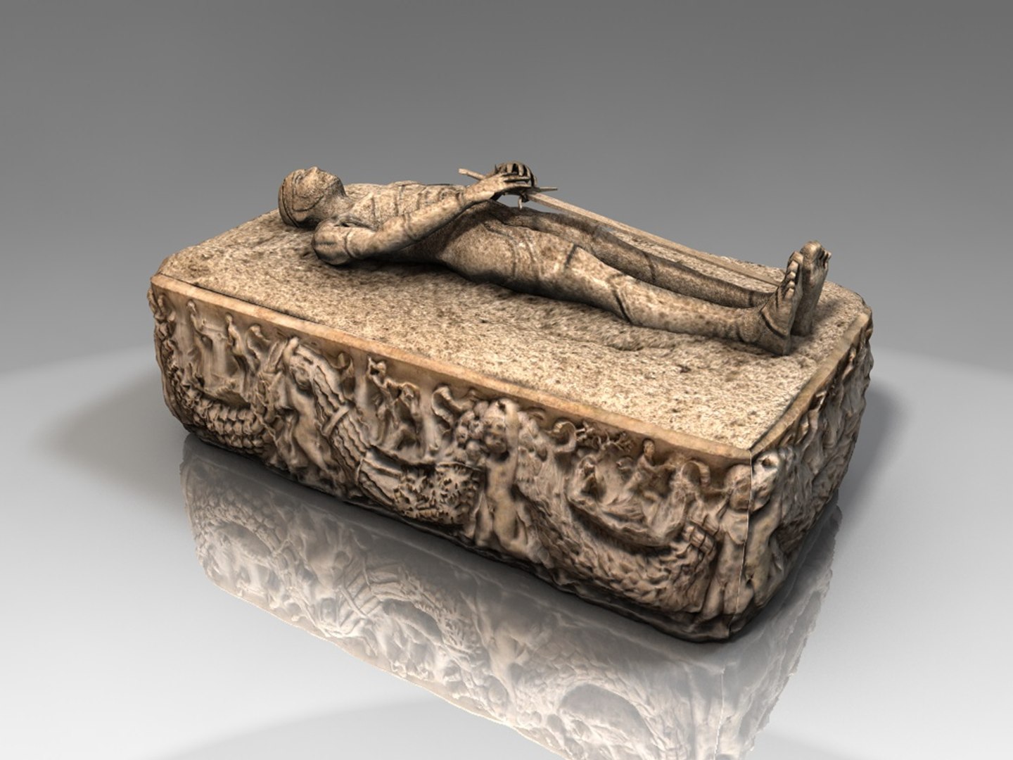 Ancient Stone Medieval Sarcophagus 3D Model - TurboSquid 1177986