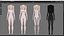 Roupa íntima 0015 - Rigged - Unreal - Unity - Blender - Animada - Personagem feminina realista