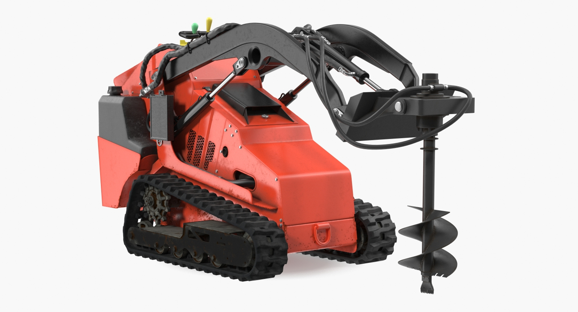 Mini Skid Steer Auger 3D Model TurboSquid 1380969