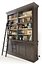 Versailles Bookcase with Ladder in black. Maisons du monde
