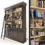 Versailles Bookcase with Ladder in black. Maisons du monde