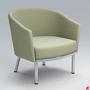 3d model armchair chair