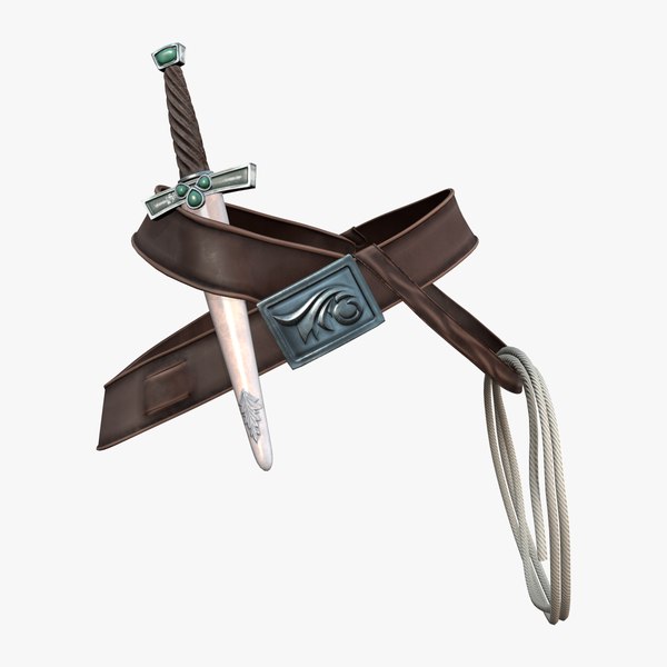 modelo 3d Ottoman Belt With Dagger and Rope - TurboSquid 2072436
