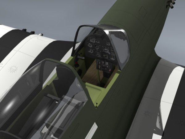 p-51d mustang frenesi 3d max